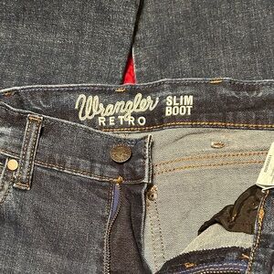 Wrangler Retro Bootcut Jeans - Dark Blue